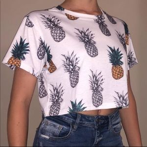 Shein Pineapple Crop Top